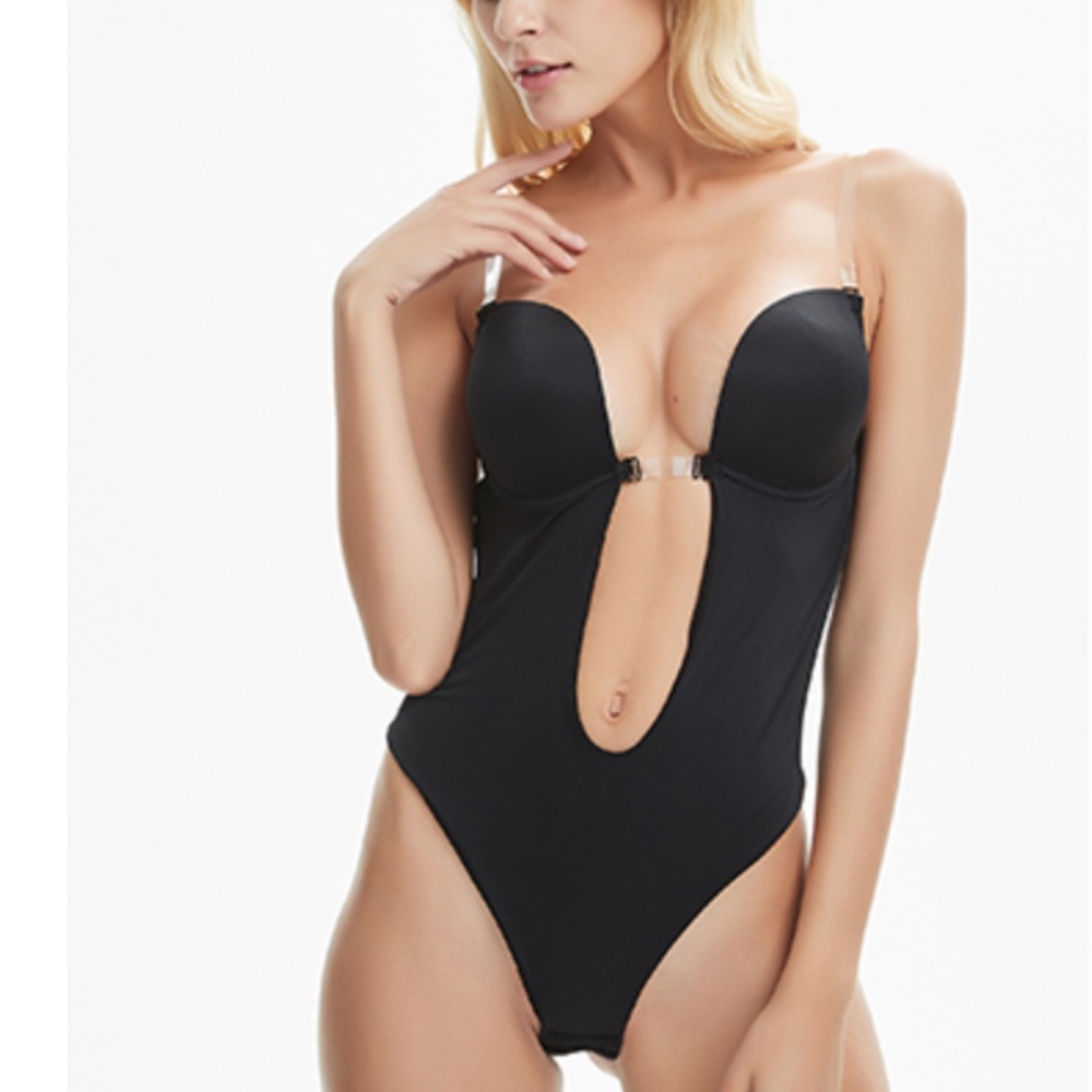 Deep V-neck Bodysuit NWT